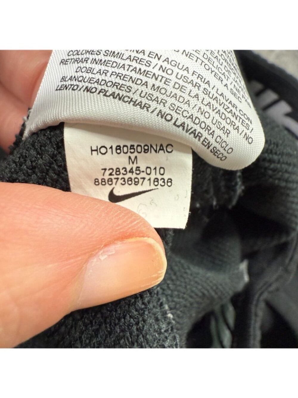 Nike DRI-FIT Dry Training Pants Men M Black Slim Taper GX Swoosh 30" 728345-010 - Picture 7 of 16